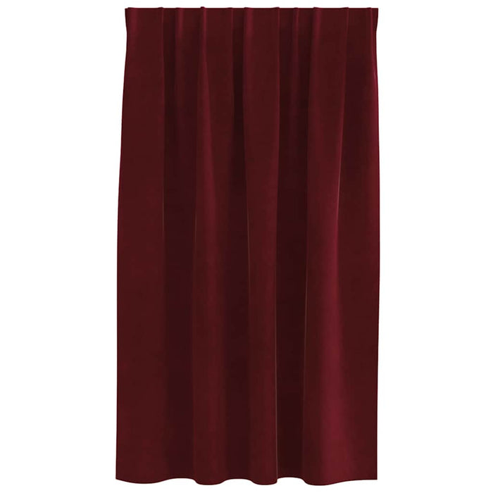 Perdele opace 2 pcs Roșu Vin 140 x 140 cm Catifea - WALTI WALTI