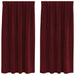 Perdele opace 2 pcs Roșu Vin 140 x 175 cm Catifea - WALTI WALTI
