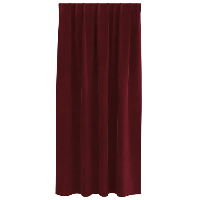 Perdele opace 2 pcs Roșu Vin 140 x 175 cm Catifea - WALTI WALTI