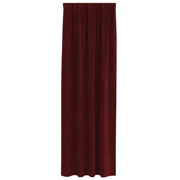 Perdele opace 2 pcs Roșu Vin 140 x 260 cm Catifea - WALTI WALTI