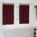 Perdele opace 2 pcs Roșu Vin 140 x 140 cm Catifea - WALTI WALTI