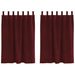 Perdele opace 2 pcs Roșu Vin 140 x 140 cm Catifea - WALTI WALTI