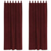 Perdele opace 2 pcs Roșu Vin 140 x 245 cm Catifea - WALTI WALTI