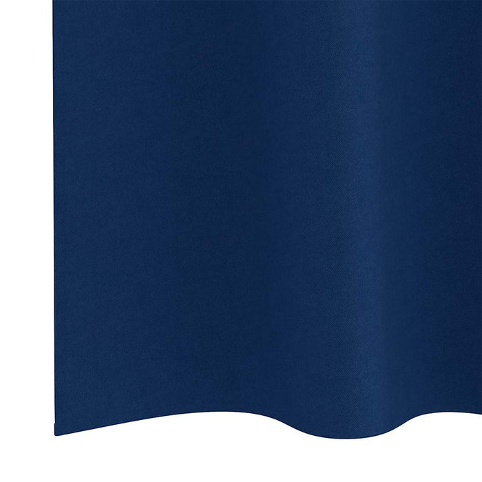 Perdele cu perdele 2 pcs Albastru închis 225 x 140 cm Poliester - WALTI WALTI