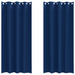 Perdele cu perdele 2 pcs Albastru închis 225 x 140 cm Poliester - WALTI WALTI