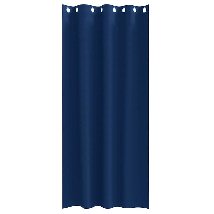 Perdele cu perdele 2 pcs Albastru închis 225 x 140 cm Poliester - WALTI WALTI