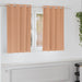 Perdele cu perdele 2 pcs Maro deschis 140 x 140 cm Poliester - WALTI WALTI