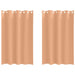 Perdele cu perdele 2 pcs Maro deschis 175 x 140 cm Poliester - WALTI WALTI