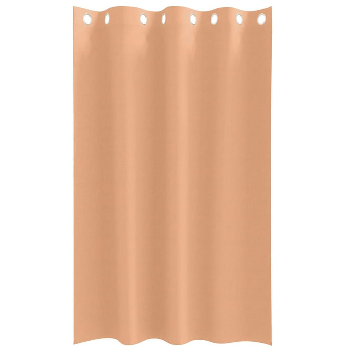Perdele cu perdele 2 pcs Maro deschis 175 x 140 cm Poliester - WALTI WALTI