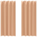 Perdele cu perdele 2 pcs Maro deschis 225 x 140 cm Poliester - WALTI WALTI
