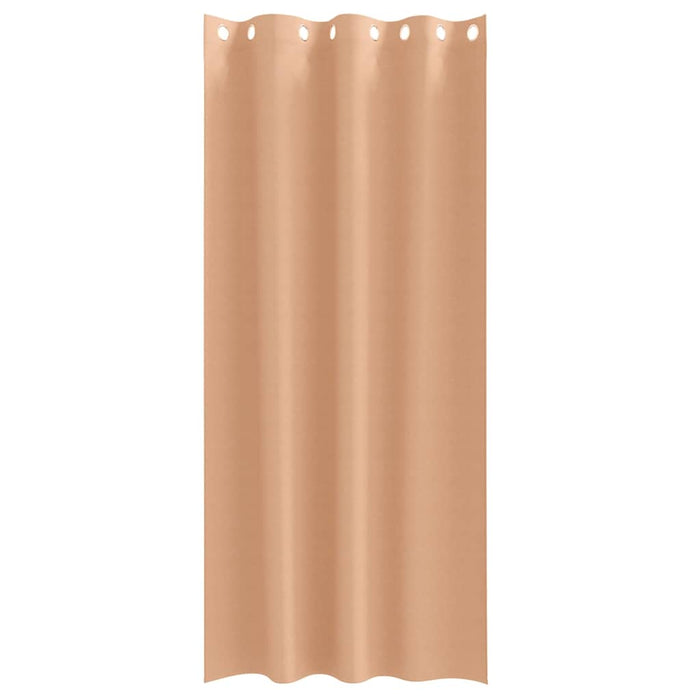 Perdele cu perdele 2 pcs Maro deschis 260 x 140 cm Poliester - WALTI WALTI