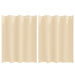 Perdele cu perdele 2 pcs Crem 140 x 140 cm Poliester - WALTI WALTI