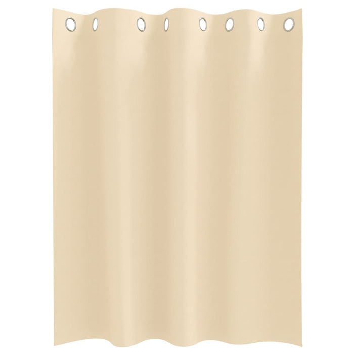 Perdele cu perdele 2 pcs Crem 140 x 140 cm Poliester - WALTI WALTI