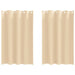 Perdele cu perdele 2 pcs Crem 175 x 140 cm Poliester - WALTI WALTI