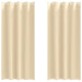 Perdele cu perdele 2 pcs Crem 225 x 140 cm Poliester - WALTI WALTI