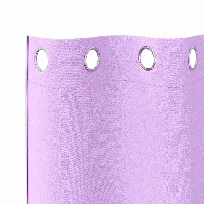 Perdele cu perdele 2 pcs Violet 140 x 140 cm Poliester - WALTI WALTI