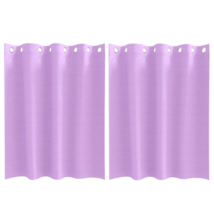 Perdele cu perdele 2 pcs Violet 140 x 140 cm Poliester - WALTI WALTI