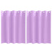 Perdele cu perdele 2 pcs Violet 140 x 140 cm Poliester - WALTI WALTI