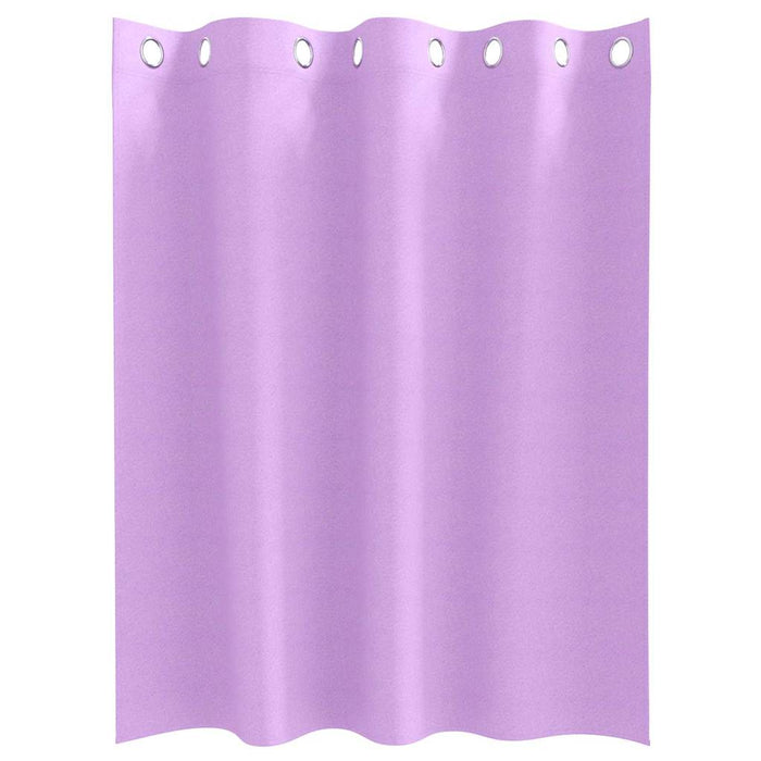 Perdele cu perdele 2 pcs Violet 140 x 140 cm Poliester - WALTI WALTI