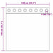 Perdele cu perdele 2 pcs Violet 140 x 140 cm Poliester - WALTI WALTI