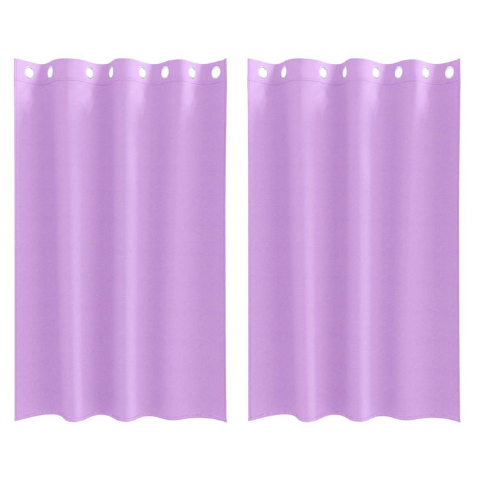 Perdele cu perdele 2 pcs Violet 175 x 140 cm Poliester - WALTI WALTI