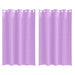 Perdele cu perdele 2 pcs Violet 175 x 140 cm Poliester - WALTI WALTI