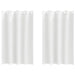 Perdele cu perdele 2 pcs Alb pur 175 x 140 cm Poliester - WALTI WALTI