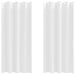 Perdele cu perdele 2 pcs Alb pur 245 x 140 cm Poliester - WALTI WALTI