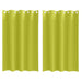 Perdele cu perdele 2 pcs Verde măr 175 x 140 cm Poliester - WALTI WALTI