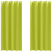 Perdele cu perdele 2 pcs Verde măr 245 x 140 cm Poliester - WALTI WALTI