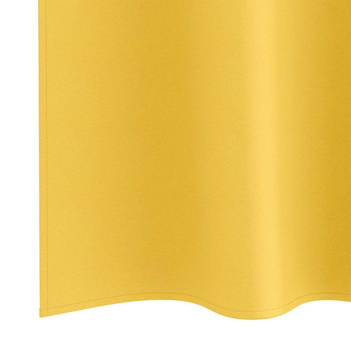 Perdele cu perdele 2 pcs galben muștar 225 x 140 cm Poliester - WALTI WALTI