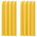 Perdele cu perdele 2 pcs galben muștar 225 x 140 cm Poliester - WALTI WALTI