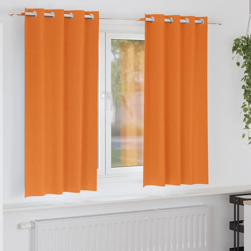 Perdele Opaque cu Inel 2 pcs Portocalie Aprinsă 175 x 140 cm - WALTI WALTI