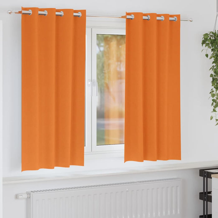 Perdele Opaque cu Inel 2 pcs Portocalie Aprinsă 175 x 140 cm - WALTI WALTI