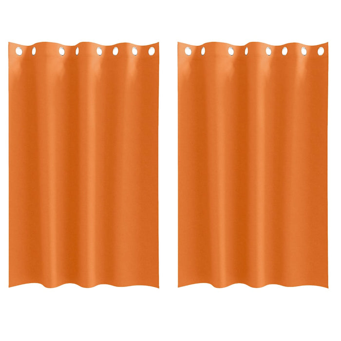 Perdele Opaque cu Inel 2 pcs Portocalie Aprinsă 175 x 140 cm - WALTI WALTI
