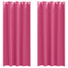 Perdele cu perdele 2 pcs Roz intens 225 x 140 cm Poliester - WALTI WALTI