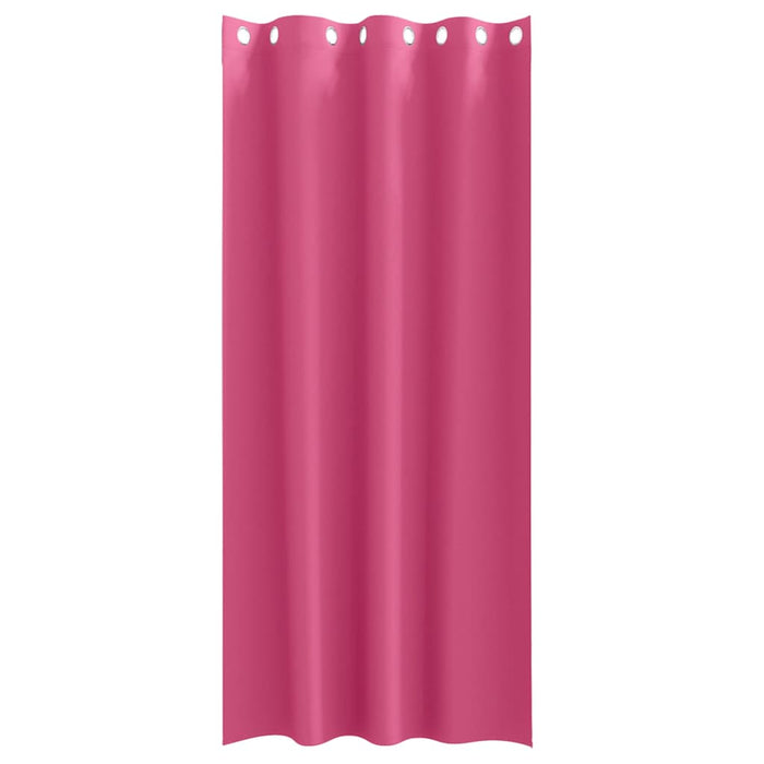 Perdele cu perdele 2 pcs Roz intens 225 x 140 cm Poliester - WALTI WALTI