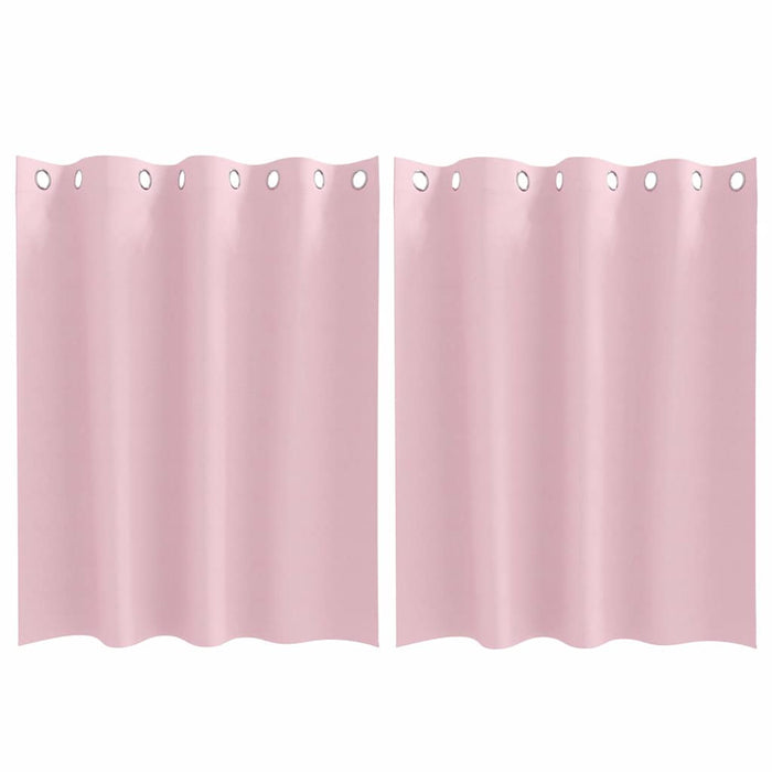 Perdele cu perdele 2 pcs Roz bebeluș 140 x 140 cm Poliester - WALTI WALTI