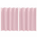 Perdele cu perdele 2 pcs Roz bebeluș 140 x 140 cm Poliester - WALTI WALTI