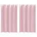 Perdele cu perdele 2 pcs Roz bebeluș 175 x 140 cm Poliester - WALTI WALTI