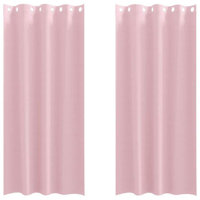 Perdele cu perdele 2 pcs Roz bebeluș 260 x 140 cm Poliester - WALTI WALTI