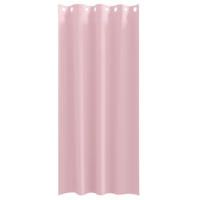 Perdele cu perdele 2 pcs Roz bebeluș 260 x 140 cm Poliester - WALTI WALTI