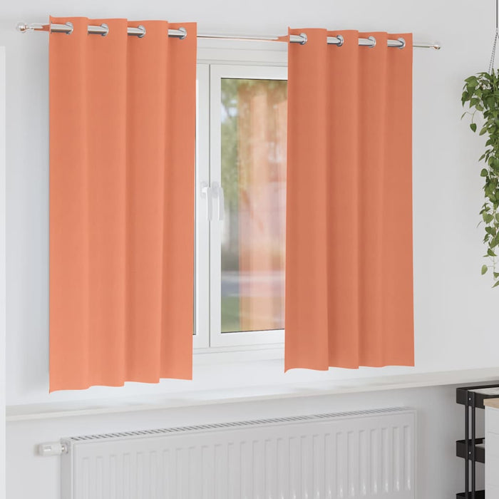 Perdele cu perdele 2 pcs Terracota 175 x 140 cm Poliester - WALTI WALTI