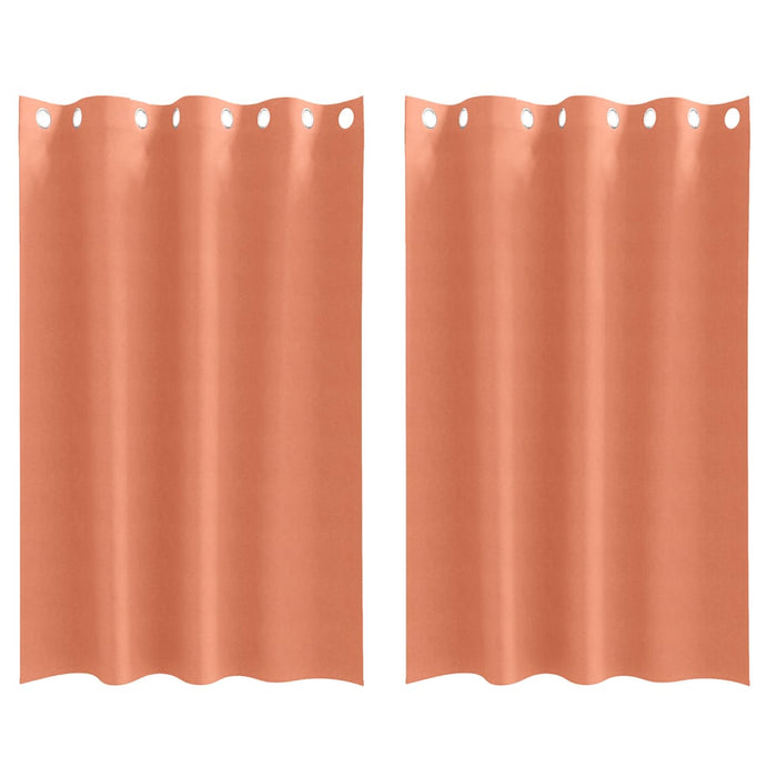 Perdele cu perdele 2 pcs Terracota 175 x 140 cm Poliester - WALTI WALTI