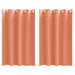 Perdele cu perdele 2 pcs Terracota 175 x 140 cm Poliester - WALTI WALTI