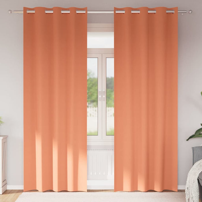 Perdele cu perdele 2 pcs Terracota 260 x 140 cm Poliester - WALTI WALTI