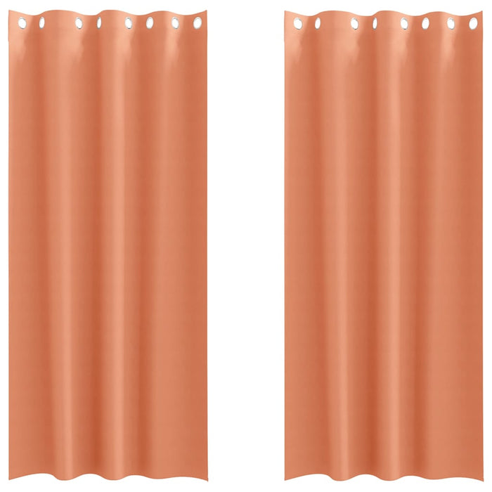 Perdele cu perdele 2 pcs Terracota 260 x 140 cm Poliester - WALTI WALTI
