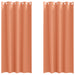 Perdele cu perdele 2 pcs Terracota 260 x 140 cm Poliester - WALTI WALTI