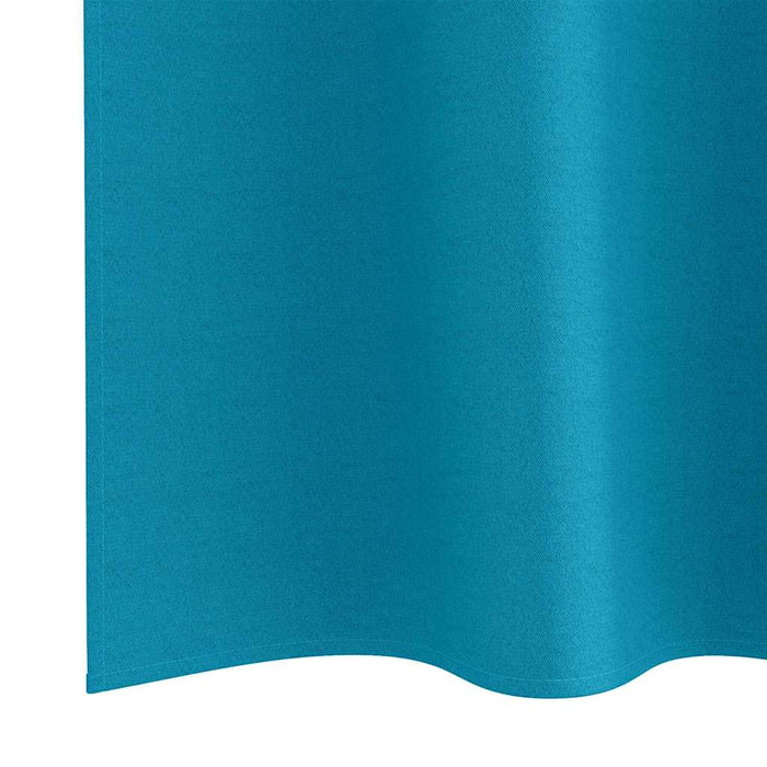 Perdele cu perdele 2 pcs Turcoaz 260 x 140 cm Poliester - WALTI WALTI