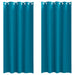 Perdele cu perdele 2 pcs Turcoaz 260 x 140 cm Poliester - WALTI WALTI